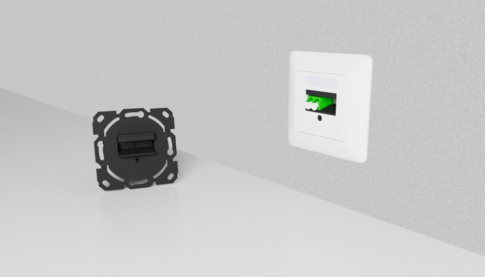 BAS FLINC GF-TA fiber customer outlet for FTTH subscriber access