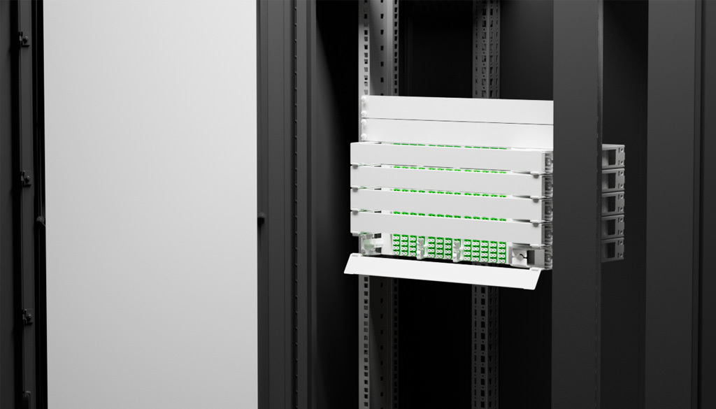 BAS VENI splice-patch system 19 inch rack fiber patch panel